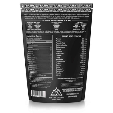 Dark Mountain Chocolate Grass Fed Whey Protein BuiltAthletics